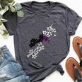 Demisexual Pride Flower Lgbt Gay Flag Gardener Bella Canvas T-shirt Heather Dark Grey