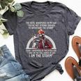 The Devil Whispered In My Ear Christian Jesus Bible Quote Bella Canvas T-shirt Heather Dark Grey