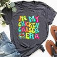 Disco Groovy In My Chicken Chaser Era Bella Canvas T-shirt Heather Dark Grey
