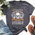Don't Mess With My Daughter For Dad & Mom Vintage Bella Canvas T-shirt Heather Dark Grey