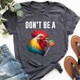 Don't Be A Sucker Cock Chicken Sarcastic Quote Bella Canvas T-shirt Heather Dark Grey