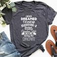 Never Dreamed I'd Marry A Perfect Canadian Wife Bella Canvas T-shirt Heather Dark Grey