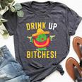 Drink Up Bitches Cinco De Mayo Tequila Bella Canvas T-shirt Heather Dark Grey