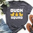 Duck Squad Animal Duck Lover Bella Canvas T-shirt Heather Dark Grey