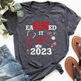 Earned It 2023 For Nurse Graduation Or Rn Lpn Class Of Bella Canvas T-shirt Heather Dark Grey