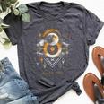 Eclipse April 8 2024 Abstract Tribal For Men Bella Canvas T-shirt Heather Dark Grey