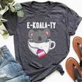 Ekoalaty Lesbian Pride Tea Equality Butch Lgbt Animal Bella Canvas T-shirt Heather Dark Grey