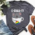 Ekoalaty Rainbow Tea Gay Pride Equality Lgbt Animal Bella Canvas T-shirt Heather Dark Grey
