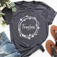 Fearless In Christ No Fear With Jesus Christian Bold Faith Bella Canvas T-shirt Heather Dark Grey