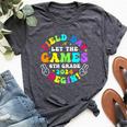 Field Day 2024 Let Game Begin 6Th Grade For Kid Teacher Girl Bella Canvas T-shirt Heather Dark Grey