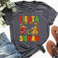 Fiesta Squad Cinco De Mayo 2024 Mexican Party Women Bella Canvas T-shirt Heather Dark Grey