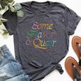 Some Flavor Of Queer Kiss More Girls Fruity Subtle Pride Bella Canvas T-shirt Heather Dark Grey