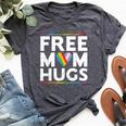 Free Mom Hugs Lgbt Pride Parades Rainbow Transgender Flag Bella Canvas T-shirt Heather Dark Grey