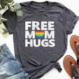 Free Mom Hugs Free Mom Hugs Rainbow Gay Pride Bella Canvas T-shirt Heather Dark Grey