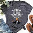 Donald Trump Gag Conservative Mom Bella Canvas T-shirt Heather Dark Grey