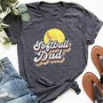 Fathers Day Softball Dad From Daughter Son Wife Bella Canvas T-shirt Heather Dark Grey