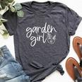 Garden Girl Bella Canvas T-shirt Heather Dark Grey