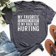 Old Man Old Woman Birthday My Back Not Hurting Bella Canvas T-shirt Heather Dark Grey