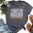 Retirement I Am Not Retired See Wife For Details Bella Canvas T-shirt Heather Dark Grey