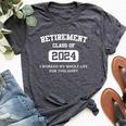 Retirement For Retired Dad 2024 Retire Bella Canvas T-shirt Heather Dark Grey
