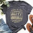 Sci-Fi Movie Lover Graphic For And Movie Fan Bella Canvas T-shirt Heather Dark Grey