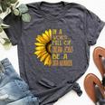 Sunflower Data Manager Bella Canvas T-shirt Heather Dark Grey