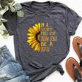 Sunflower Drafter Bella Canvas T-shirt Heather Dark Grey
