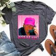 Trump Pink Miss Me Yet Trump 2024 President 2024 Bella Canvas T-shirt Heather Dark Grey