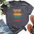 Gay Pride Month Rainbow Flag Stonewall Riot 1969 Lgbtq Bella Canvas T-shirt Heather Dark Grey