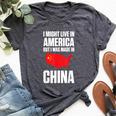 Ideas For Chinese American Asian Pride Women Bella Canvas T-shirt Heather Dark Grey