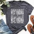 Girl Out Of West Virginia Hometown Home West Virginia Bella Canvas T-shirt Heather Dark Grey