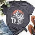 Girls Trip 2024 Mountain Adventure Bella Canvas T-shirt Heather Dark Grey