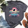 Girls Trip 2024 Total Solar Eclipse 2024 Girl Bella Canvas T-shirt Heather Dark Grey