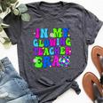 In My Glowing Teacher Era Schools Out For Summer End Of Year Bella Canvas T-shirt Heather Dark Grey