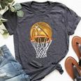 Gold Basketball Trophy Mvp Graphic For Boys Bella Canvas T-shirt Heather Dark Grey