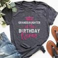 Grandma Match Birthday Granddaughter Of The Birthday Queen Bella Canvas T-shirt Heather Dark Grey