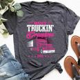 Grandmother Truck Driver Best Truckin' Grandma Ever Bella Canvas T-shirt Heather Dark Grey