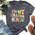 In My Granna Era Sarcastic Groovy Retro Bella Canvas T-shirt Heather Dark Grey