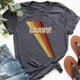 Gravy Seventies 70'S Cool Vintage Retro Style Bella Canvas T-shirt Heather Dark Grey