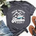 Great Alaska Cruise Trip Cruising Together 2024 Bella Canvas T-shirt Heather Dark Grey