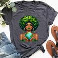Green Mother Earth Day Gaia Save Our Planet Nature Recycling Bella Canvas T-shirt Heather Dark Grey