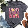 Groovy Applied Behavior Analysis In My Bcba Era On Back Bella Canvas T-shirt Heather Dark Grey