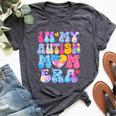Groovy In My Autism Mom Era Autism Awareness Day Womens Bella Canvas T-shirt Heather Dark Grey