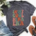 Groovy In My Cool Nina Era Grandma Retro Bella Canvas T-shirt Heather Dark Grey