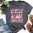 Groovy Wrapping The Sweetest Valentines Mother Baby Nurse Bella Canvas T-shirt Heather Dark Grey