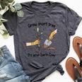 Grow Short Tree Its Your Mother Earth Day Trees Planting Bella Canvas T-shirt Heather Dark Grey