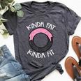 Gym Kinda Fat Fit Workout Fitness Exercise Men Bella Canvas T-shirt Heather Dark Grey