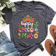 Happy 5 De Mayo Cinco Viva Mexico For Kid Bella Canvas T-shirt Heather Dark Grey