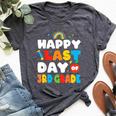 Happy Last Day Of 3Rd Grade Rainbow Teacher Student Bella Canvas T-shirt Heather Dark Grey