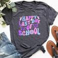 Happy Last Day Of School Teacher Boy Girl Grad Hello Summer Bella Canvas T-shirt Heather Dark Grey
